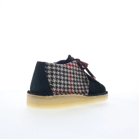 Clarks Desert Trek 26182799 Womens Black Suede Oxford Flats Shoes