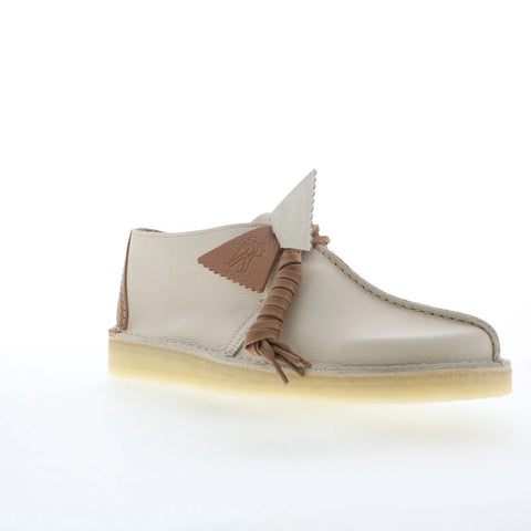 Clarks Desert Trek 26185660 Mens White Oxfords & Lace Ups Casual Shoes