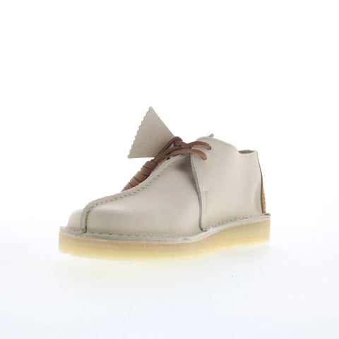 Clarks Desert Trek 26185660 Mens White Oxfords & Lace Ups Casual Shoes