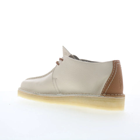 Clarks Desert Trek 26185660 Mens White Oxfords & Lace Ups Casual Shoes
