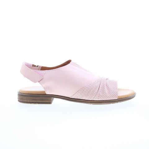 Miz Mooz Devon Womens Pink Leather Strap Slingback Sandals Shoes