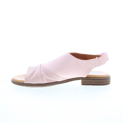 Miz Mooz Devon Womens Pink Leather Strap Slingback Sandals Shoes