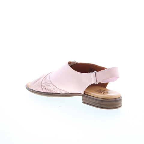 Miz Mooz Devon Womens Pink Leather Strap Slingback Sandals Shoes