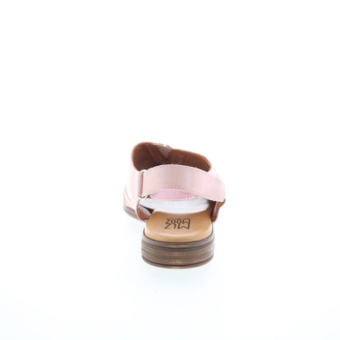 Miz Mooz Devon Womens Pink Leather Strap Slingback Sandals Shoes