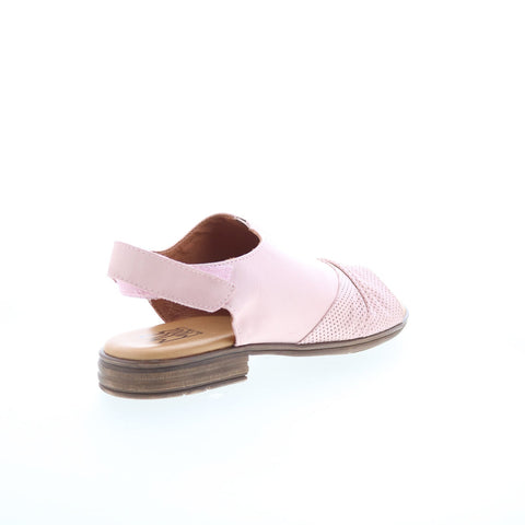 Miz Mooz Devon Womens Pink Leather Strap Slingback Sandals Shoes