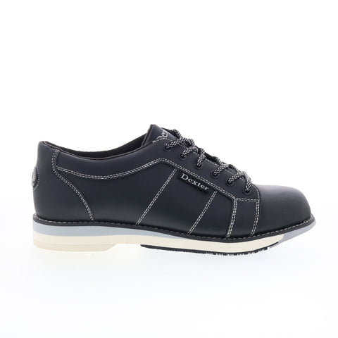 Dexter Dex-6 Mens Black Synthetic Lace Up Athletic Bowling Shoes