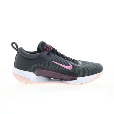 Nike Court Zoom NXT DH0222-001 Womens Black Canvas Athletic Tennis Shoes