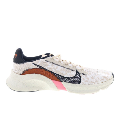 Nike SuperRep Go 3 Next Nature Flyknit Womens Beige Mesh Athletic Shoes