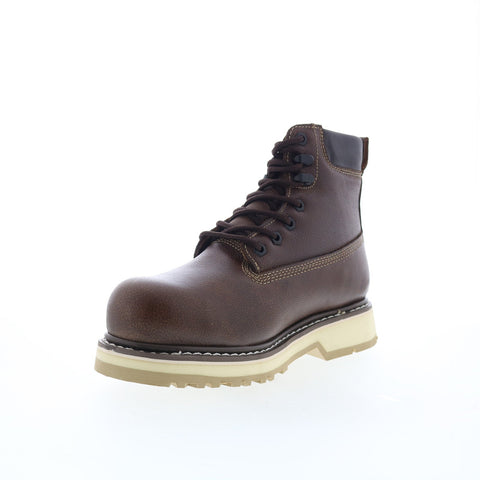 Die Hard Crusader DH60740 Mens Brown Leather Lace Up Work & Safety Boots