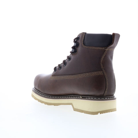 Die Hard Crusader DH60740 Mens Brown Leather Lace Up Work & Safety Boots