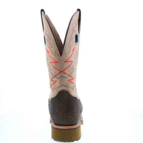Double H Rogan Steel Toe Square Roper 11" DH7010 Mens Brown Wide Work Boots