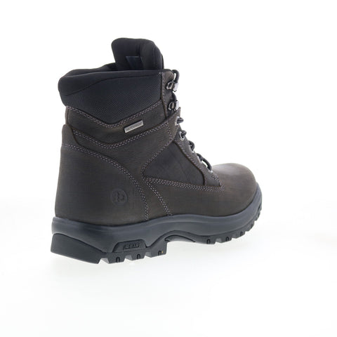 Dunham 8000Works Waterproof 6" Plain Toe Mens Gray Extra Extra Wide 6E Boots