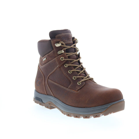 Dunham 8000Works Waterproof 6" Plain Toe Mens Brown Extra Wide 4E Boots
