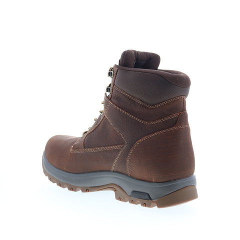 Dunham 8000Works Waterproof 6" Plain Toe Mens Brown Extra Wide 4E Boots
