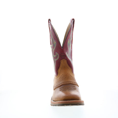 Double H Odie Wide Square Toe Roper 11" DH8556 Mens Brown Western Boots