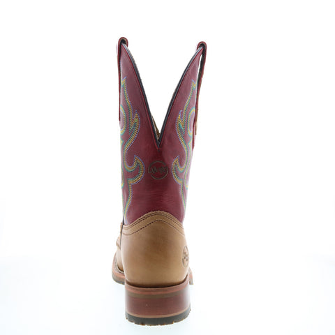 Double H Odie Wide Square Toe Roper 11" DH8556 Mens Brown Western Boots