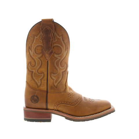 Double H Durant Square Toe Roper 11" DH8560 Mens Brown Cowboy Western Boots