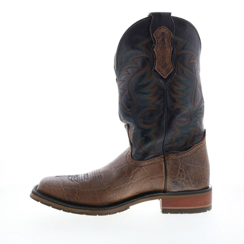 Double H Cliff Carry Pocket Square Toe Roper 12" Mens Brown Western Boots