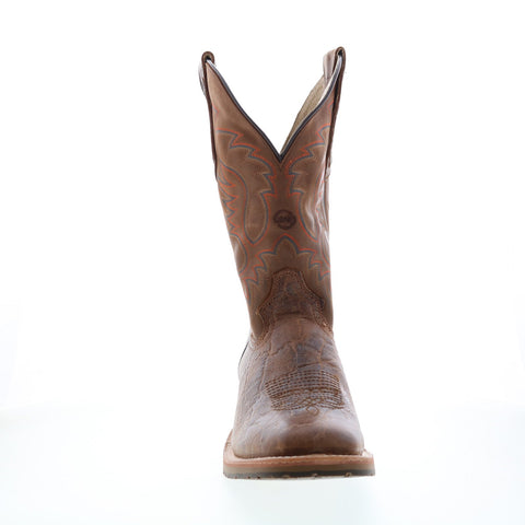 Double H Bregman Square Toe Pick-Pocket Roper 12" Mens Brown Western Boots