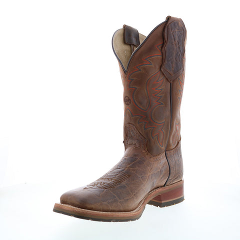 Double H Bregman Square Toe Pick-Pocket Roper 12" Mens Brown Western Boots