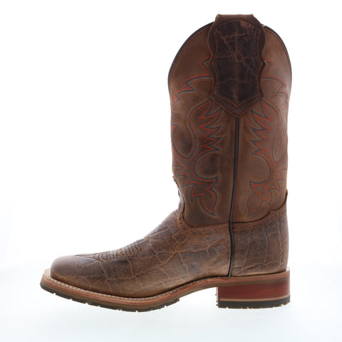 Double H Bregman Square Toe Pick-Pocket Roper 12" Mens Brown Western Boots