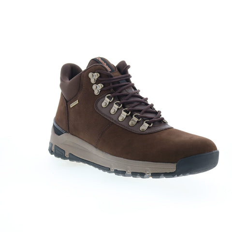 Dunham Alpine Waterproof Lace Up Mid Mens Brown Extra Wide 4E Boots