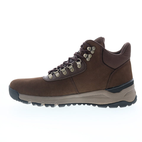 Dunham Alpine Waterproof Lace Up Mid Mens Brown Extra Wide 4E Boots