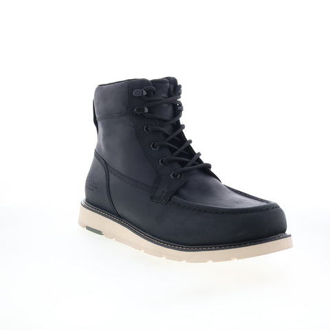 Rockport Brisco Waterproof Lace Up Mens Black Extra Wide Casual Dress Boots