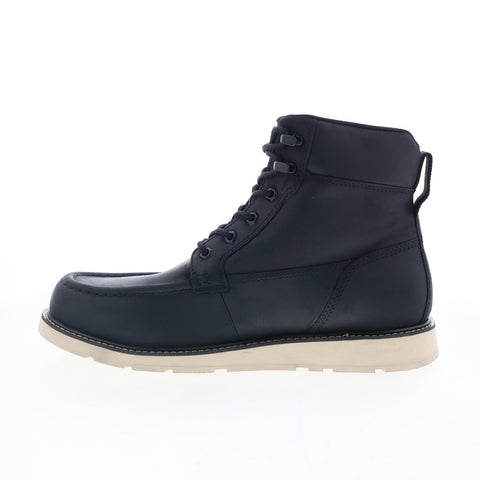 Rockport Brisco Waterproof Lace Up Mens Black Extra Wide Casual Dress Boots