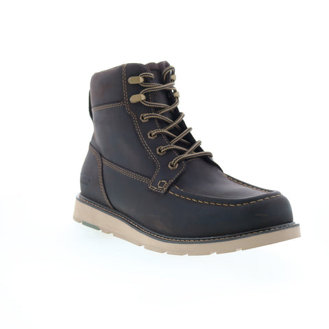 Dunham Brisco Waterproof Lace Up Mens Brown Extra Wide 4E Boots