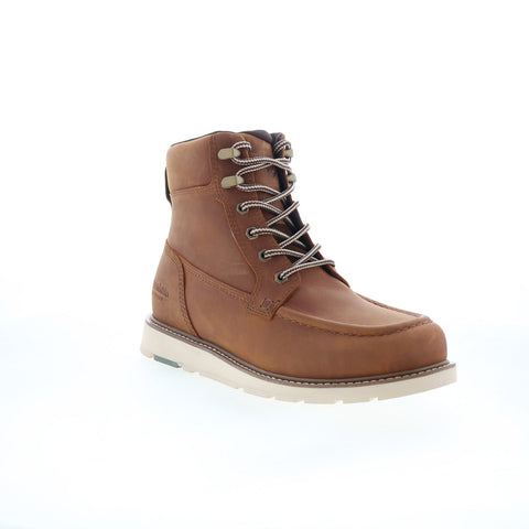 Rockport Brisco Waterproof Lace Up Mens Brown Extra Wide 4E Boots
