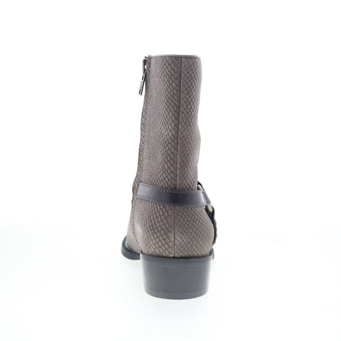 Dingo Butch Cowboy Boots DI-219 Mens Gray Leather Zipper Western Boots