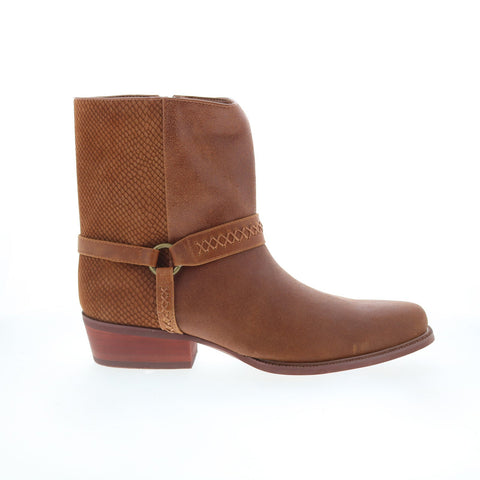Dingo Butch Cowboy Boots DI-219 Mens Brown Leather Zipper Western Boots