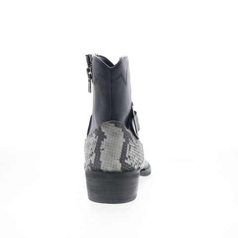 Dingo Ankle Boot DI-285 Mens Gray Suede Zipper Western Boots