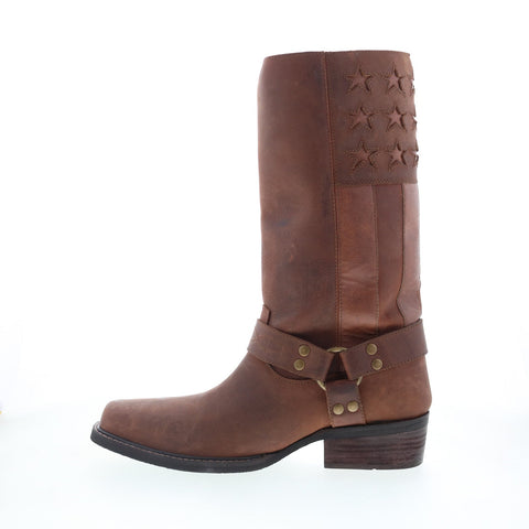 Dingo Don't Tread Harness Leather Western DI-295 Mens Brown Western Boots