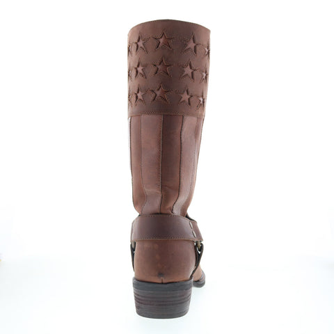 Dingo Don't Tread Harness Leather Western DI-295 Mens Brown Western Boots