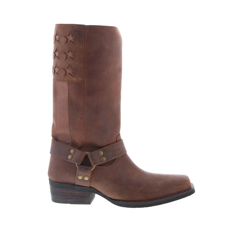 Dingo Don't Tread Harness Leather Western DI-295 Mens Brown Western Boots