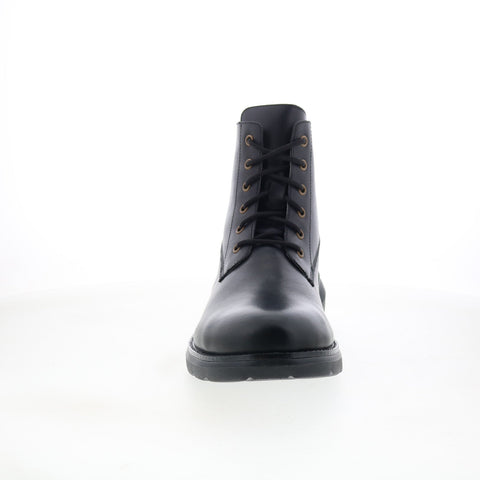 Dingo Blacktop DI-311 Mens Black Leather Lace Up Casual Dress Boots