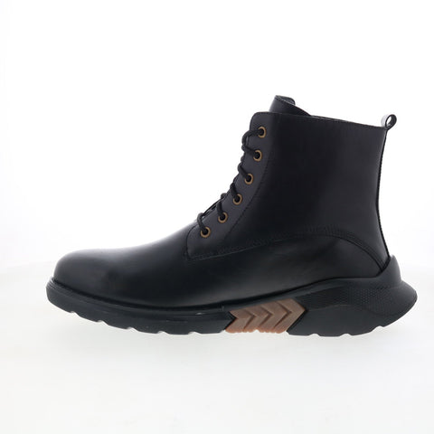 Dingo Blacktop DI-311 Mens Black Leather Lace Up Casual Dress Boots