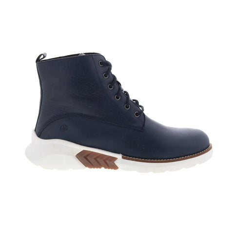 Dingo Blacktop DI-311 Mens Blue Leather Lace Up Casual Dress Boots