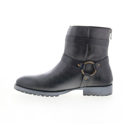 Dingo American Spirit DI-321 Mens Black Leather Zipper Casual Dress Boots