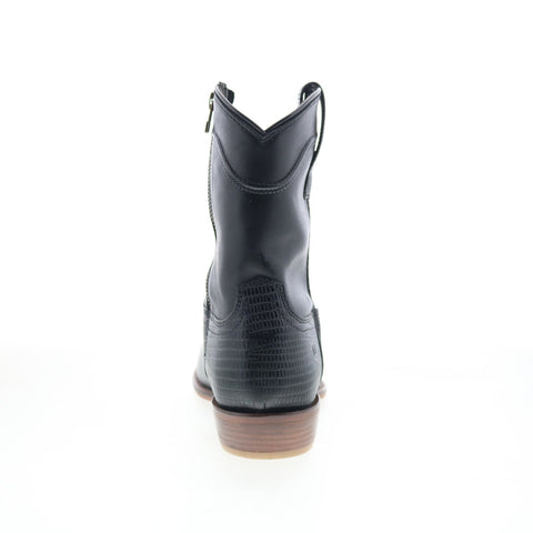 Dingo Jackson DI-328 Mens Black Leather Zipper Western Boots