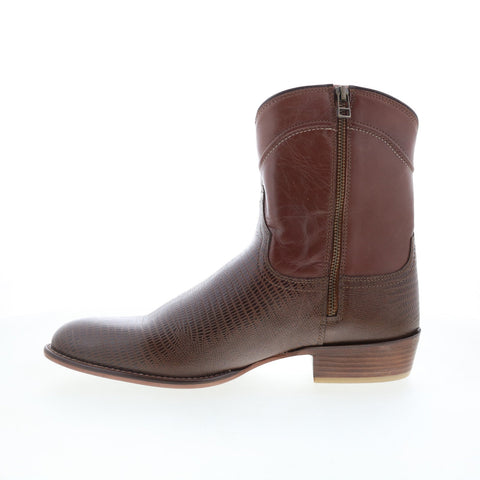 Dingo Jackson DI-328 Mens Brown Leather Zipper Western Boots