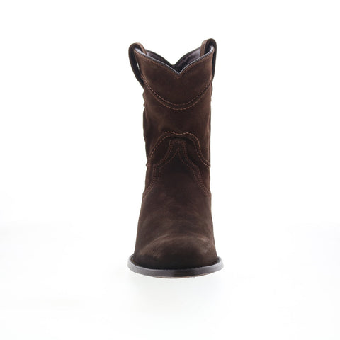 Dingo Stampede DI-806 Mens Brown Leather Slip On Western Boots