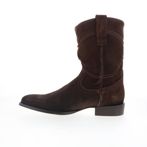 Dingo Stampede DI-806 Mens Brown Leather Slip On Western Boots