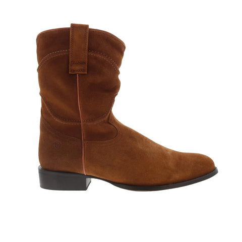 Dingo Stampede DI-806 Mens Brown Leather Slip On Western Boots