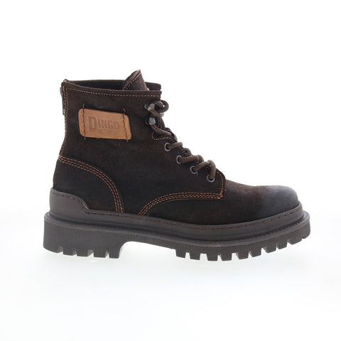Dingo High Country DI-842 Mens Brown Leather Lace Up Casual Dress Boots