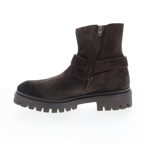 Dingo Road Trip DI-845 Mens Brown Leather Zipper Casual Dress Boots