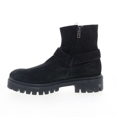 Dingo Road Trip DI-845 Mens Black Suede Zipper Casual Dress Boots