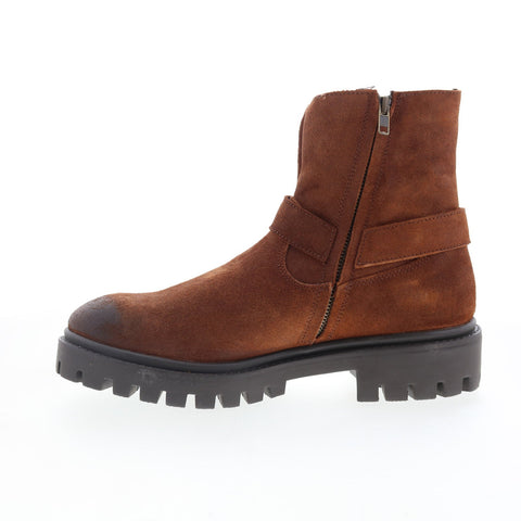 Dingo Road Trip DI-845 Mens Brown Leather Zipper Casual Dress Boots